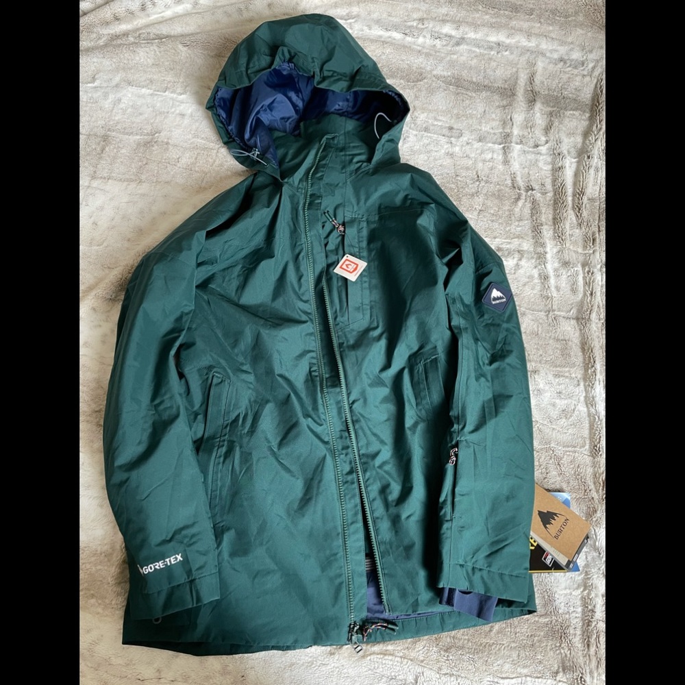 Burton green xs hooded jacket